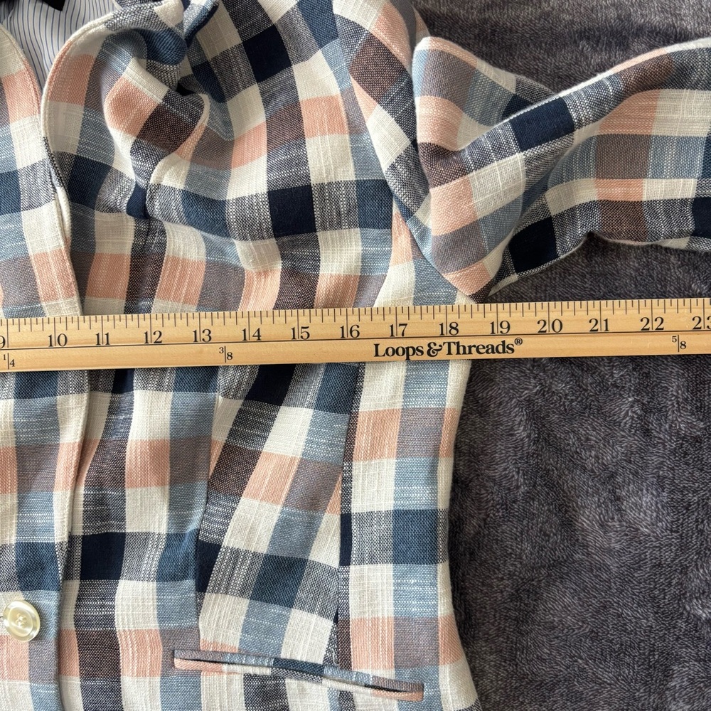 Talbots Women's Plaid Lined Blazer Size 6P One Button Classic Preppy Academia - Picture 8 of 10